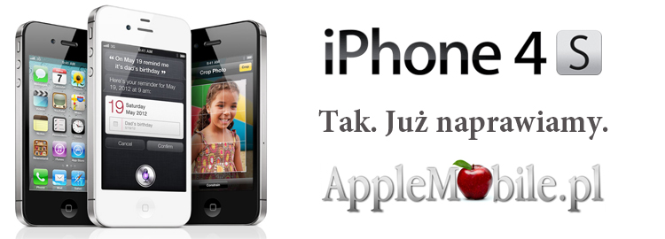 Serwis iPhone 4S Szczecin - naprawa iPhone 4s po zalaniu, zbita szybka iPhone 4S